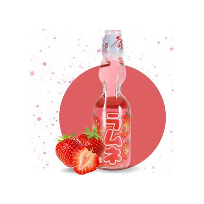 Ramune à la fraise - HATA KOSEN - 200ml - Hello Asia