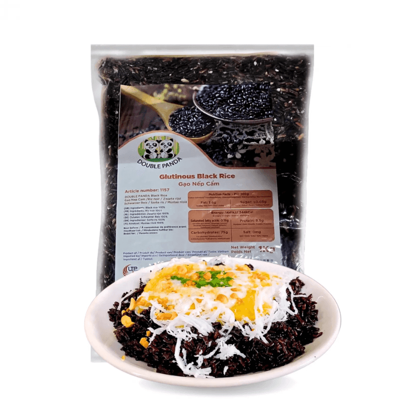 Riz noir gluant - 1kg - Hello Asia
