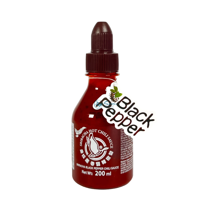 Sauce Sriracha au poivre noir - FLYING GOOSE - 200ml
