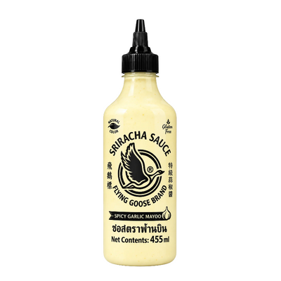 Sauce mayonnaise sriracha à l'ail et au piment jaune - FLYING GOOSE - 455ml