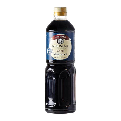 Sauce soja japonaise Sans glutens (Genen Tamari Shoyu) - SHIBANUMA - 1L - Hello Asia