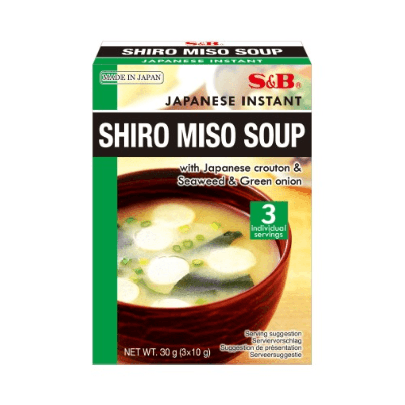 Soupe Instantanée Shiro Miso 3 Portions - S&B - 30g - Hello Asia