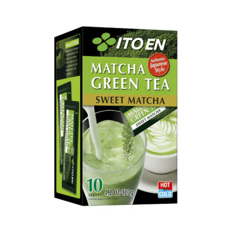 Thé vert Matcha sucré Japonais, 10 pcs x12 g - Hello Asia