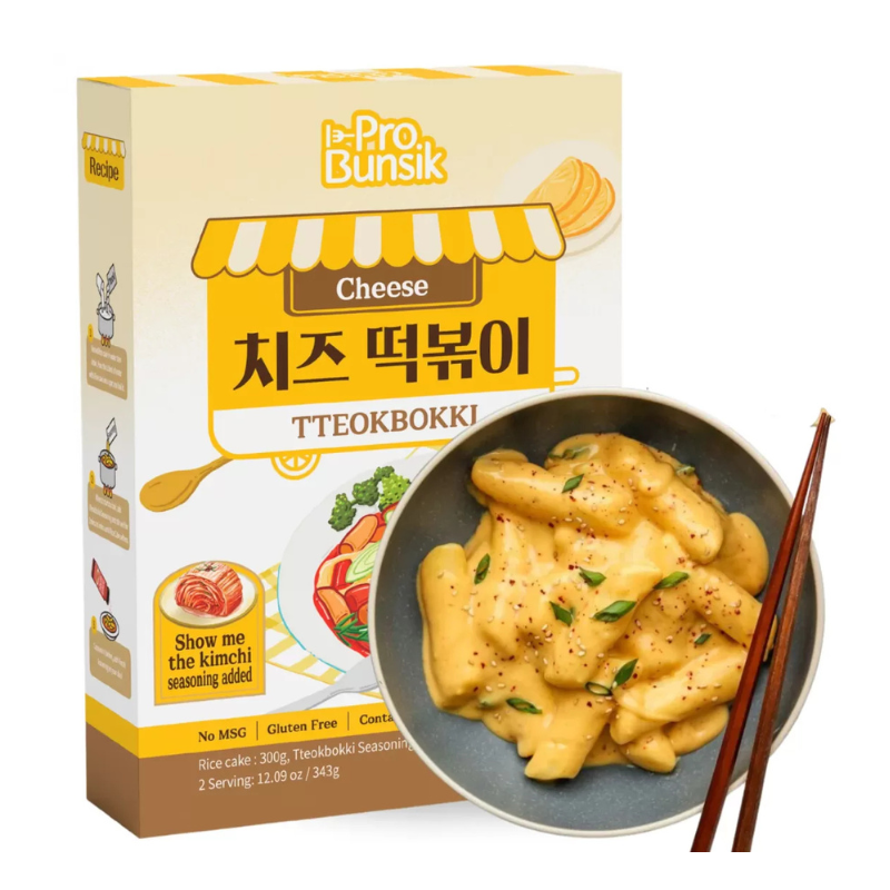 Tteokbokki Yellow Cheese - PROBUNSIK - 343g