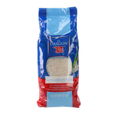 Riz parfumé au jasmin long grain SIAM - LE DRAGON - 1kg
