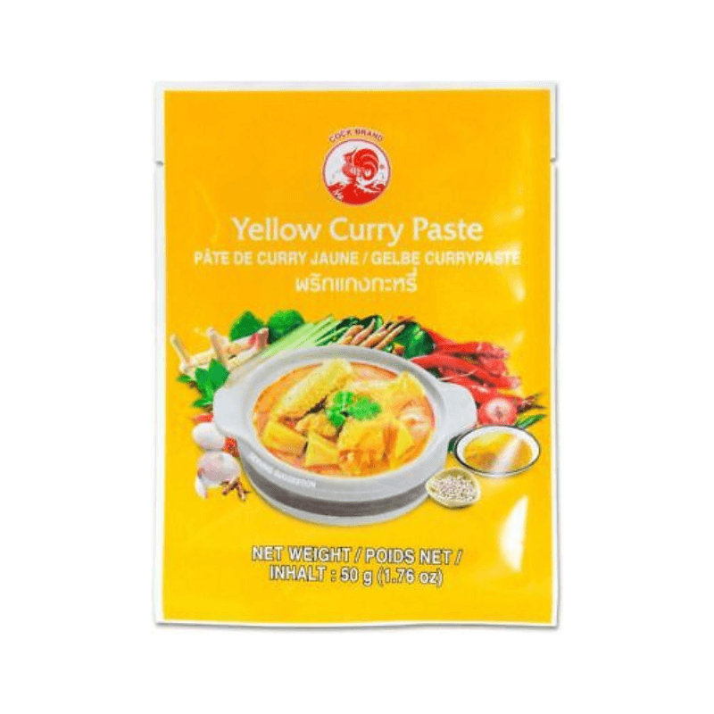 Pâte de curry jaune - COCK - 50g - Hello Asia