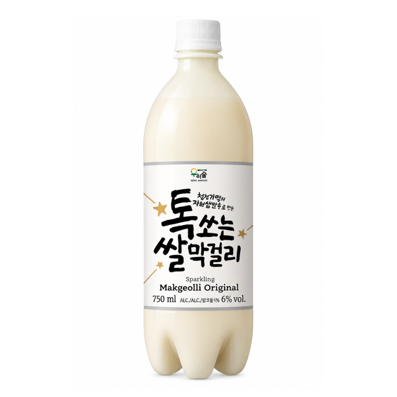 Vin de riz Makgeolli 6 % vol - WOORISOOL - 750ml
