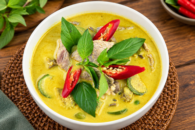 Curry vert thaï : la recette authentique du Green Curry à préparer chez vous