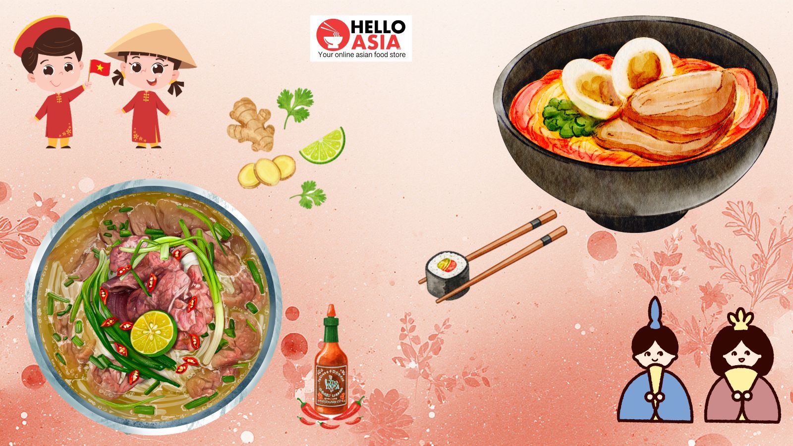 Pho vs Ramen – L’histoire de deux soupes de nouilles qui ont conquis le monde