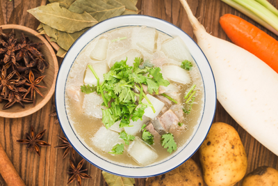 Recette de soupe au bœuf et radis blanc