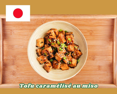 Tofu caramélisé au miso