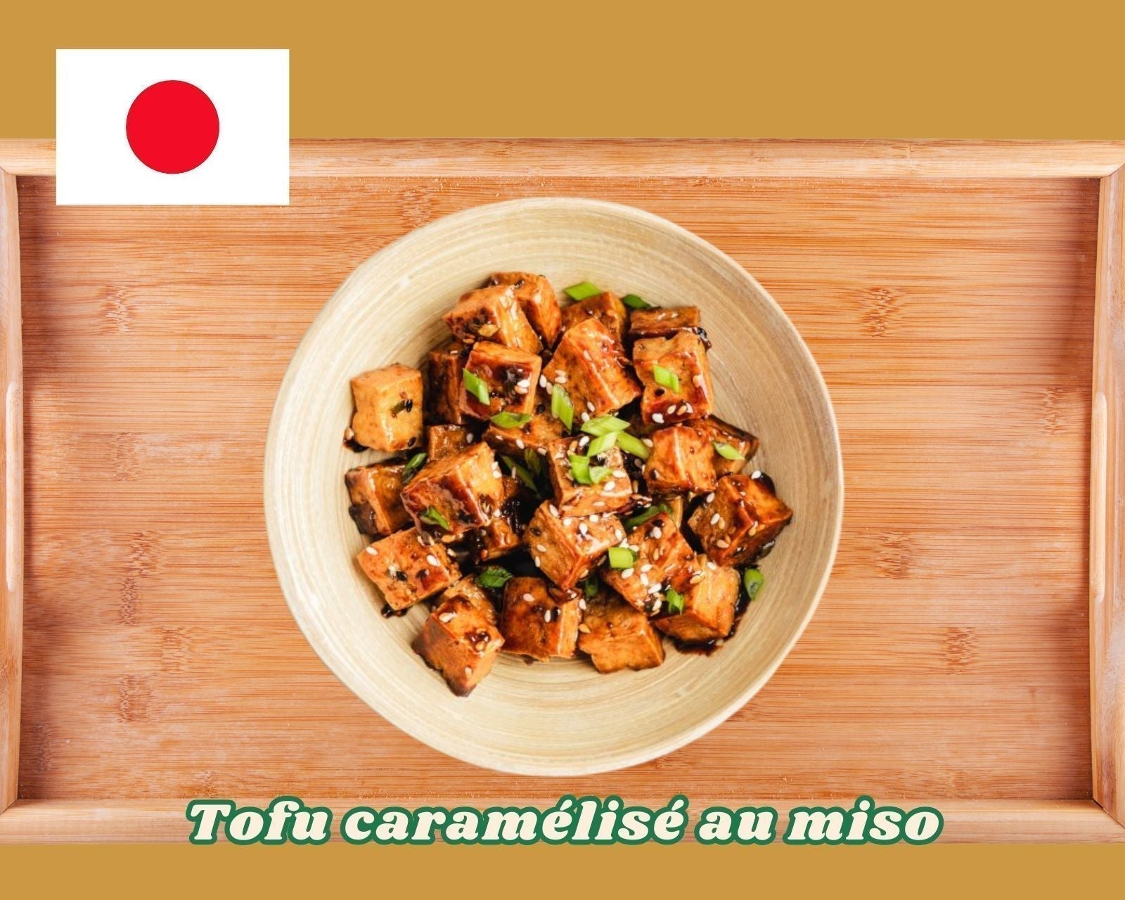 Tofu caramélisé au miso