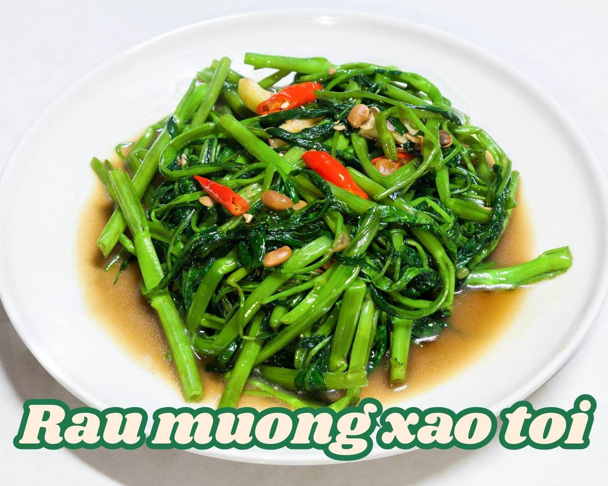 Comment préparer de délicieux liserons d'eau sautés à l'ail maison - Hello Asia