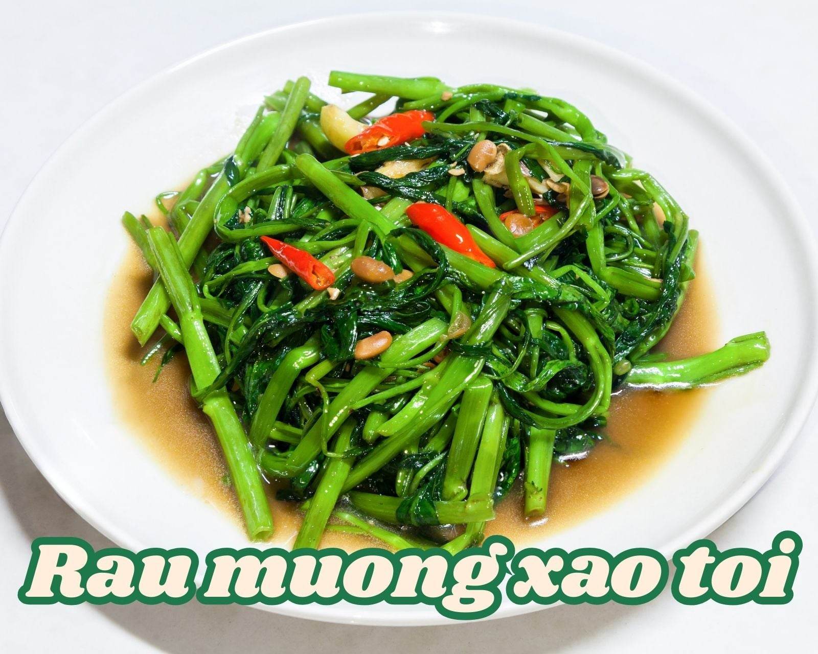 Comment préparer de délicieux liserons d'eau sautés à l'ail maison - Hello Asia