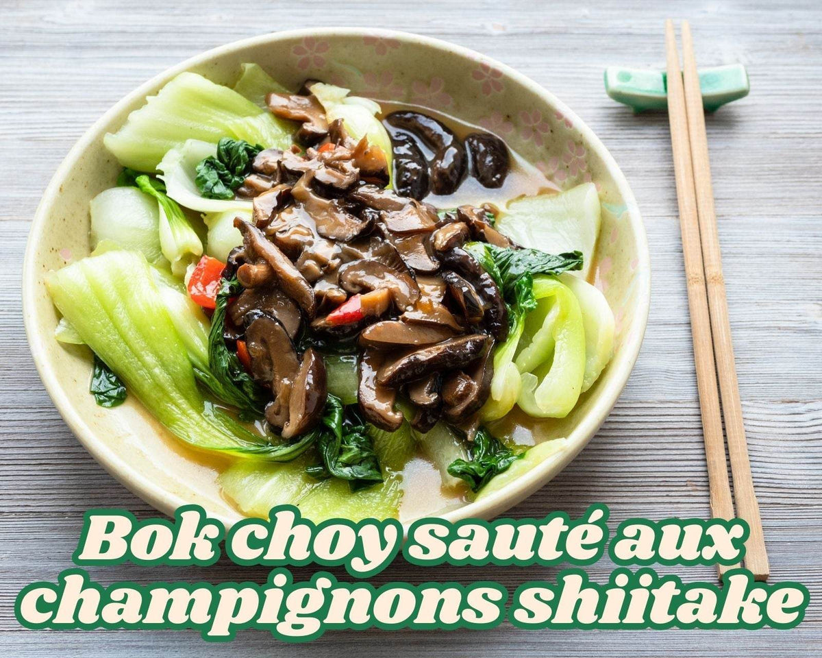 Comment préparer le bok choy sauté aux champignons shiitake, savoureux et irrésistible - Hello Asia