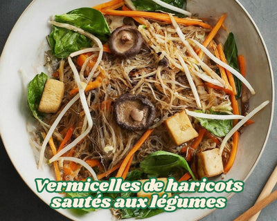 Vermicelles de haricots sautés aux légumes sains et savoureux - Hello Asia