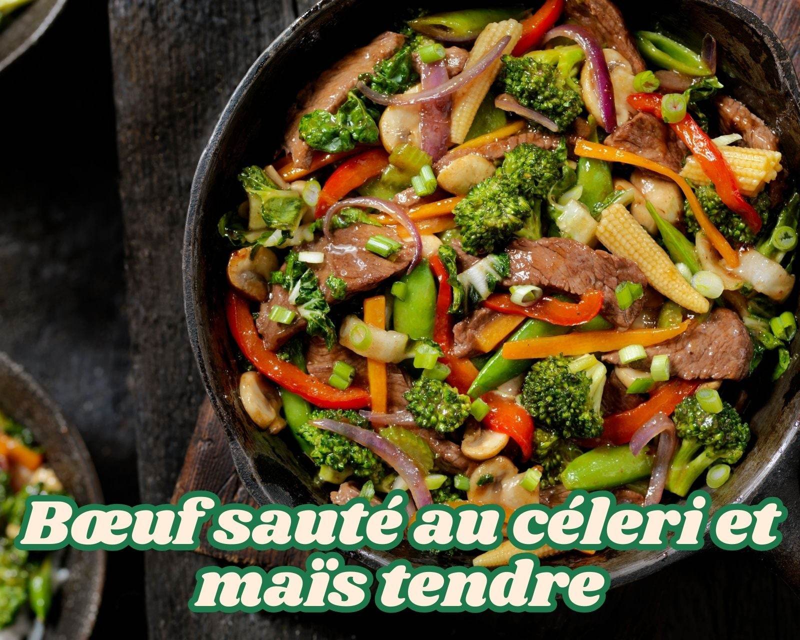 Bœuf sauté au céleri et maïs tendre : Un délice facile à préparer en seulement 30 minutes - Hello Asia