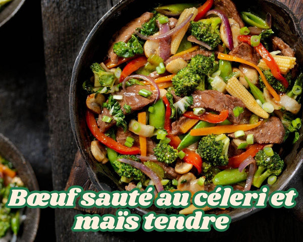 Bœuf sauté au céleri et maïs tendre : Un délice facile à préparer en seulement 30 minutes - Hello Asia