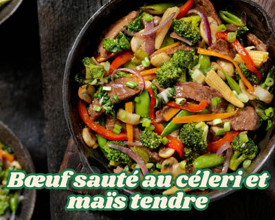 Bœuf sauté au céleri et maïs tendre : Un délice facile à préparer en seulement 30 minutes - Hello Asia