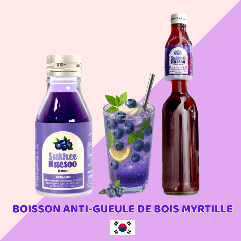 Boisson anti-gueule de bois Myrtille - SUKHEEHAESOO - 54ml