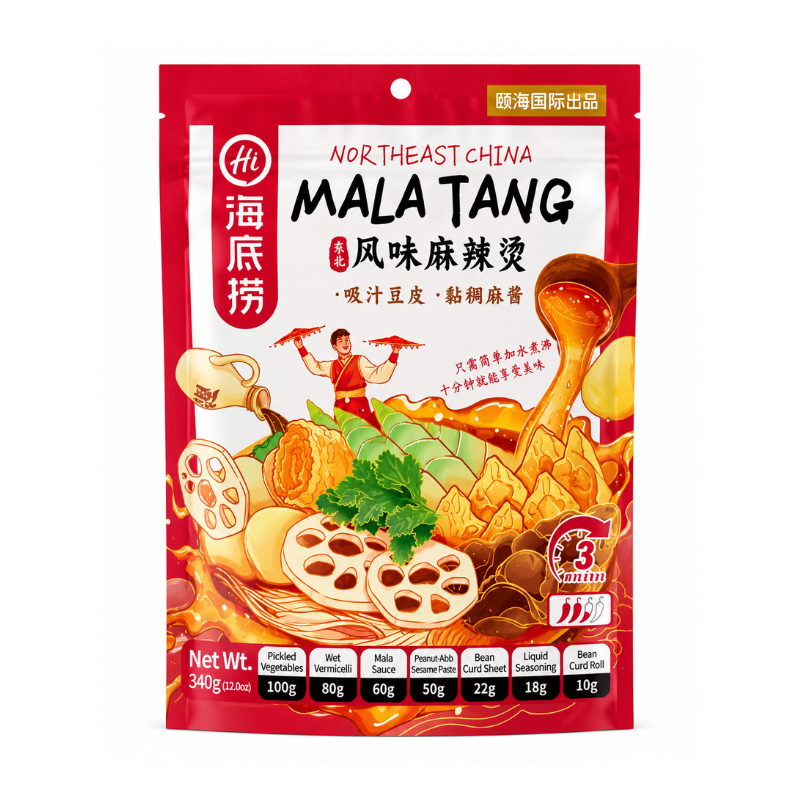 Assaisonnement épicé Mala Tang pour fondue chinoise - HAIDILAO   - 340g