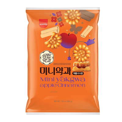 Biscuits Mini Yakgwa Samlip à la pomme et à la cannelle - SAMLIP - 200g