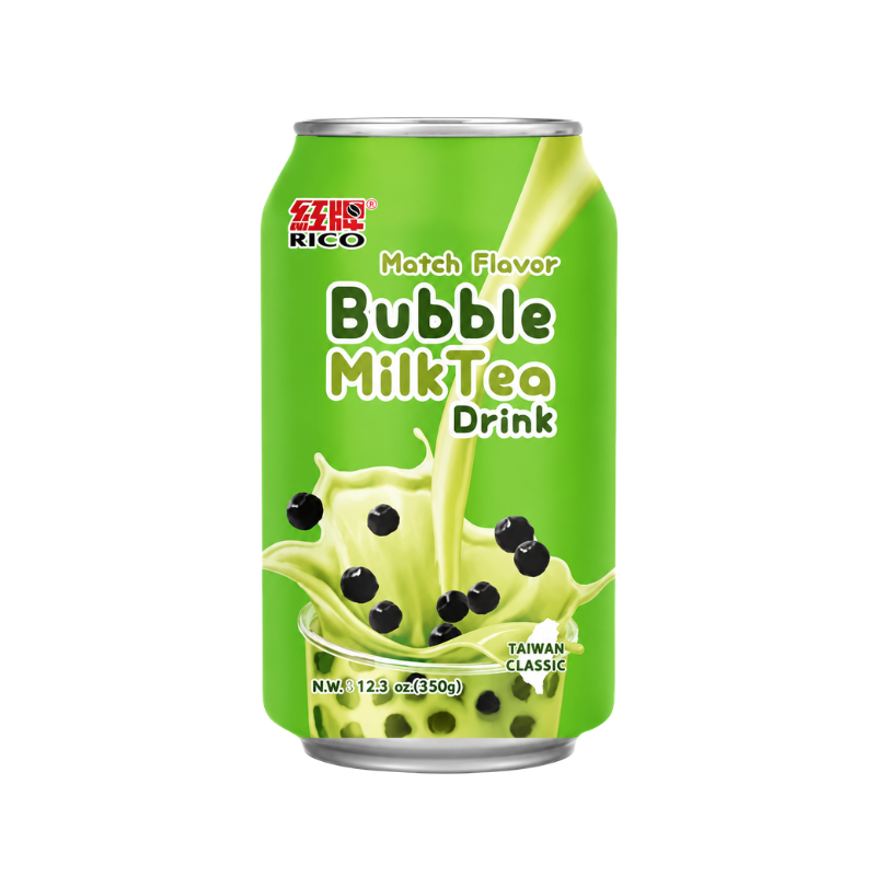 Boisson au thé au lait aux perles matcha - RICO - 340ml