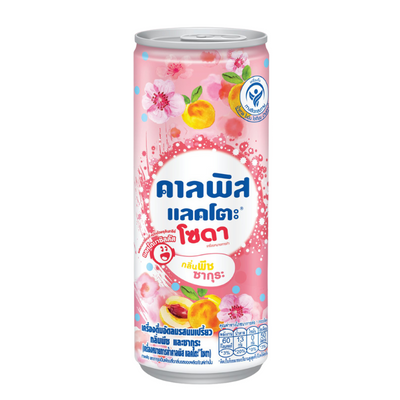 Boisson soda saveur pêche-sakura - CALPIS - 245ml