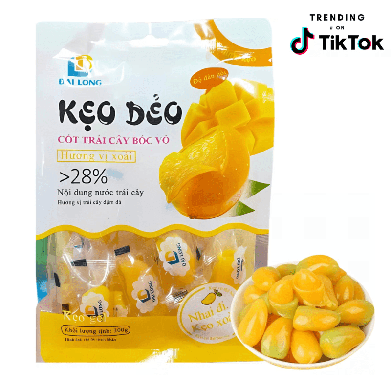 Bonbons Gélifiés Pelées à la Mangue - DAI LONG - 300g - Hello Asia