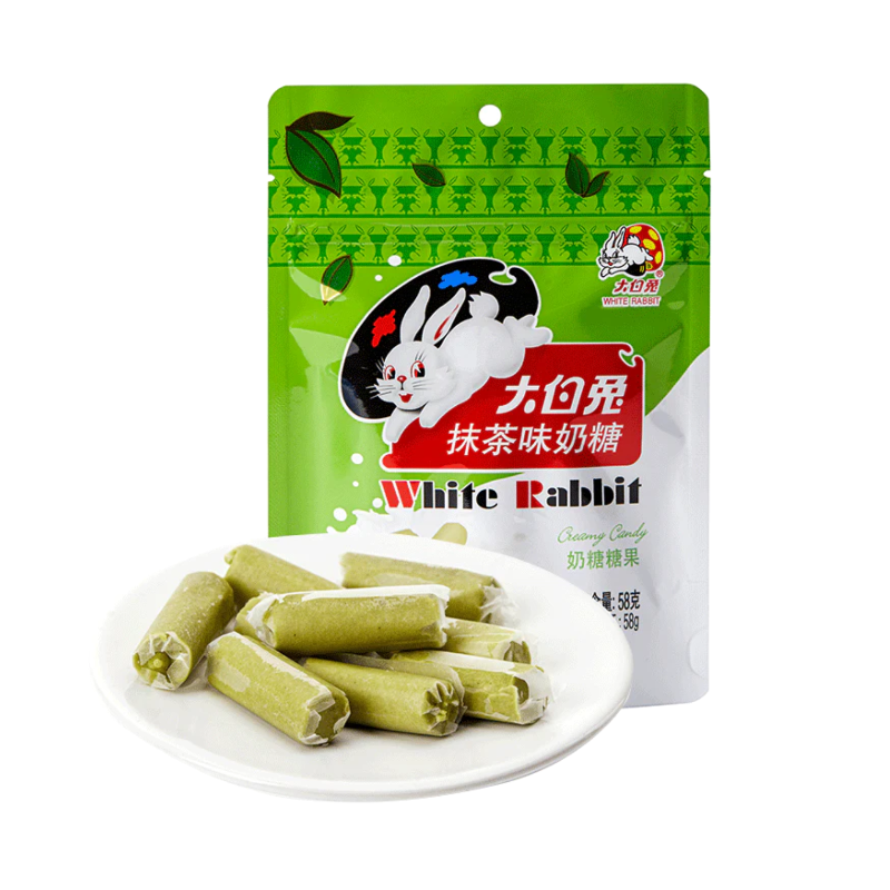 Bonbons crémeux White Rabbit saveur matcha - 150g