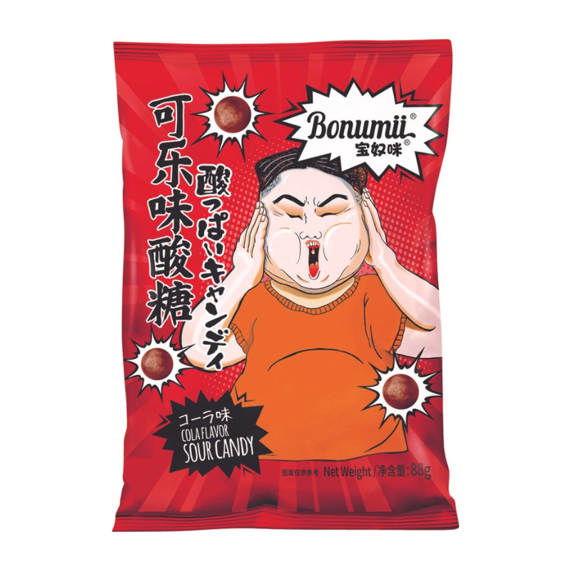 Bonbons acidulés saveur cola amusante - BONUMII - 88g