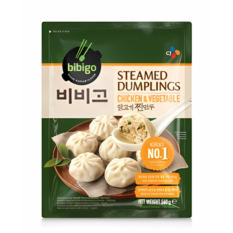 CHICKEN & VEGETABLE STEAMED DUMPLING - BIBIGO - 560g