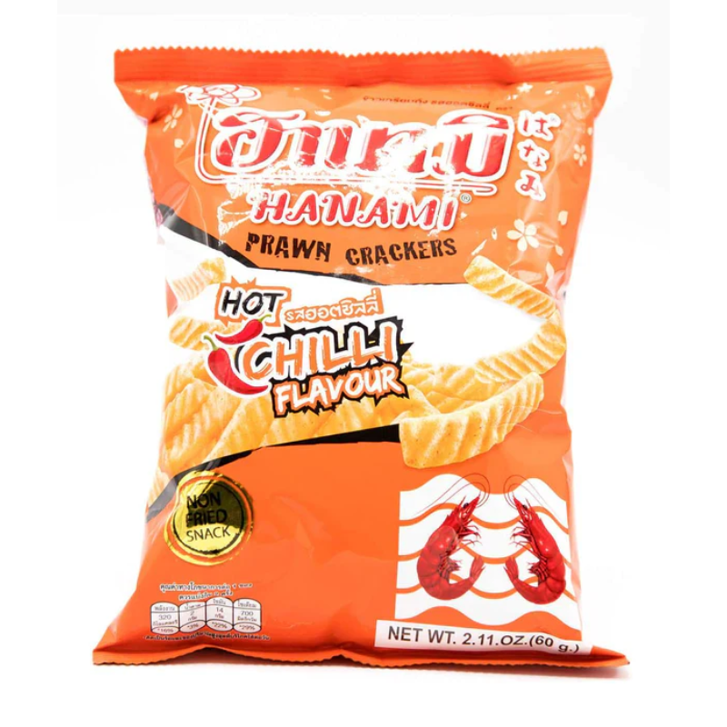 CHIPS DE CREVETTES 'HOT CHILI' - HANAMI - 52g