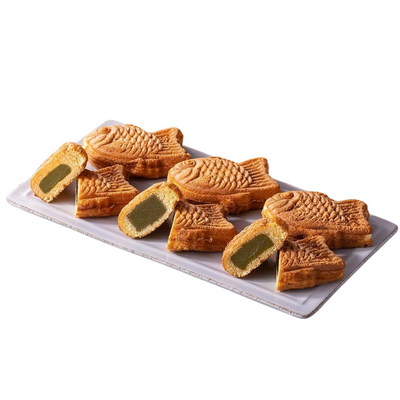 Cake en forme de poisson japonais Haraya Taiyaki au Matcha  2- 5 pcs