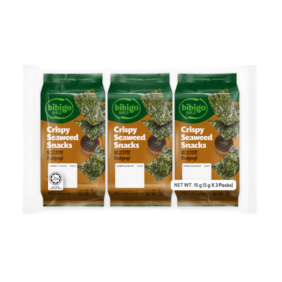 Chips d'algues croustillantes saveur BBQ - BIBIGO - 15g
