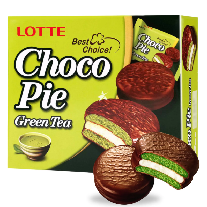 Chocopie Thé Vert - LOTTE - 336g