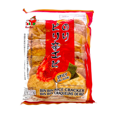Crackers de riz « Ebi Nori épicé » - BIN BIN - 115g
