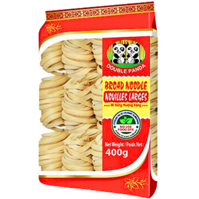 Nouilles larges - DOUBLE PANDA  - 400g