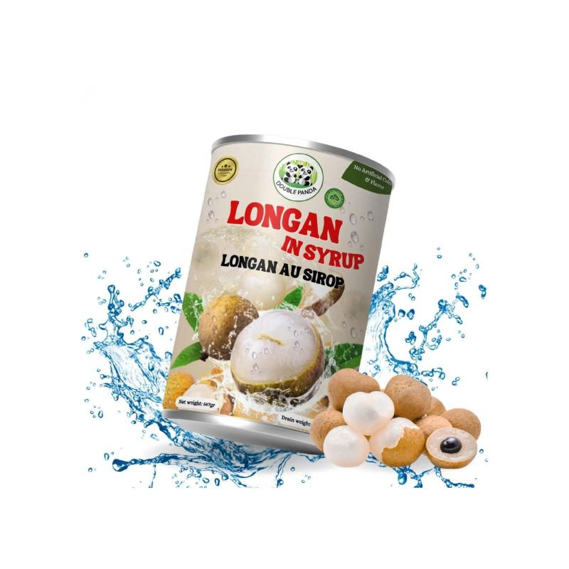 Longan au sirop - DOUBLE PANDA - 567g