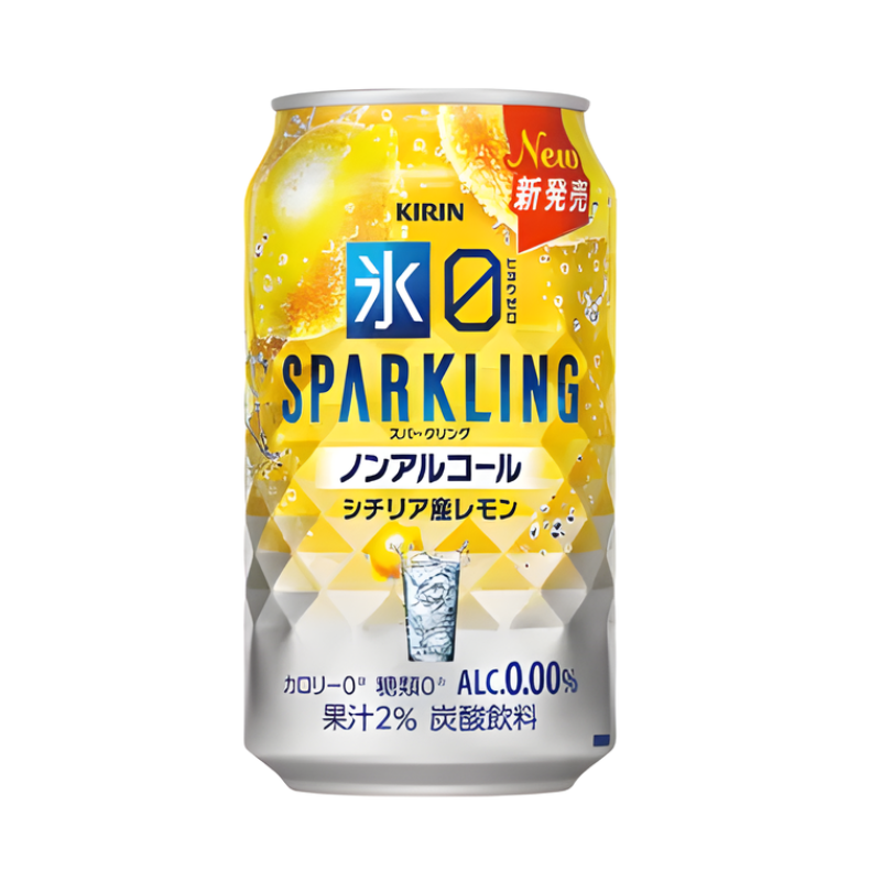 Eau pétillante au citron - KIRIN - 350ml