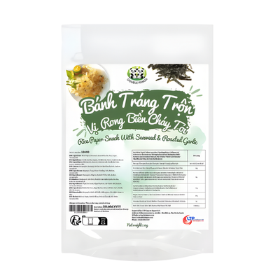 Feuilles de riz aux algues et à l’ail - DOUBLE PANDA - 50g