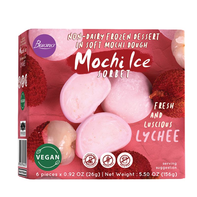 Glace Mochi au Litchi - BUONO - 156g