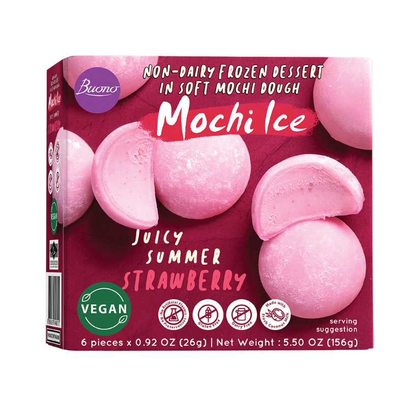 Glace mochi à la fraise - Buono - 156g