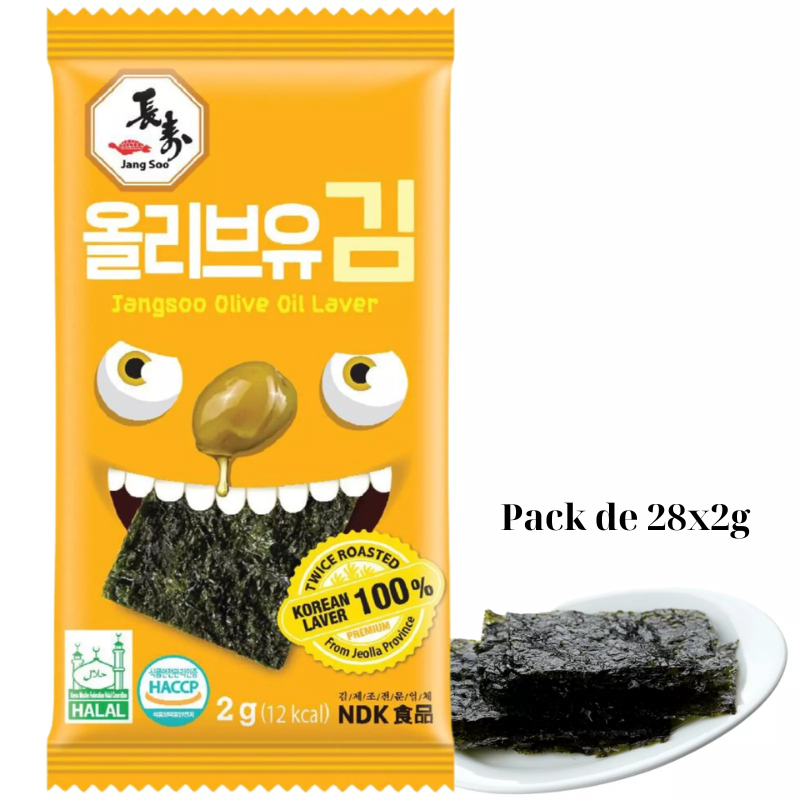 Olive Oil Laver - JANGSOO - Pack de 28x2g