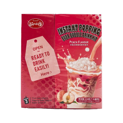 Kit de bubble tea à la pêche - KLKW - 210g