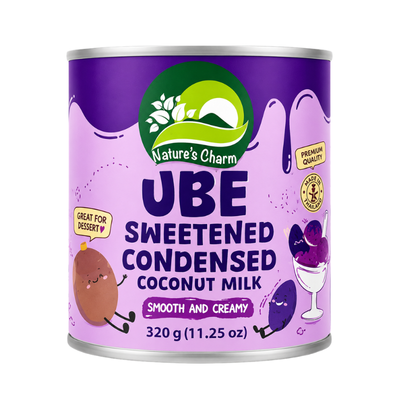 Lait de coco concentré sucré à l’ube - NATURE'S CHARM - 320g