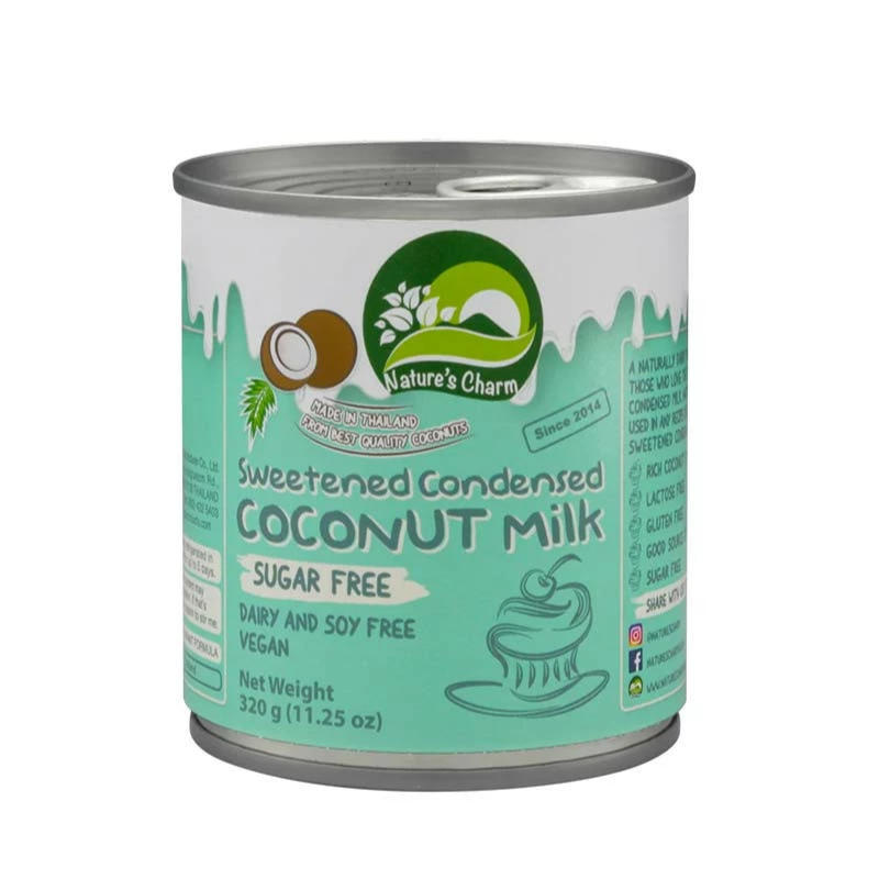 Lait de coco sucré et concentré, sans sucre - NATURE'S CHARM  - 320g