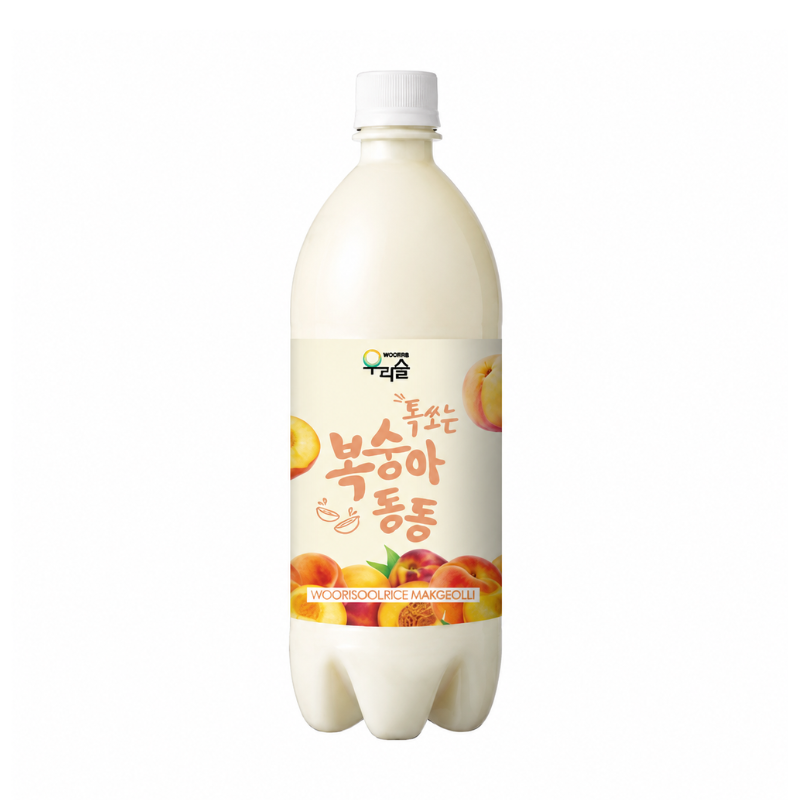 Makgeolli coréen saveur pêche 3% - WOORISOOL - 750ml