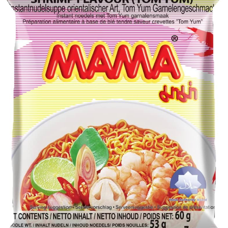 Nouilles instantanées 'Tom Yum crevettes' - Mama - 60g