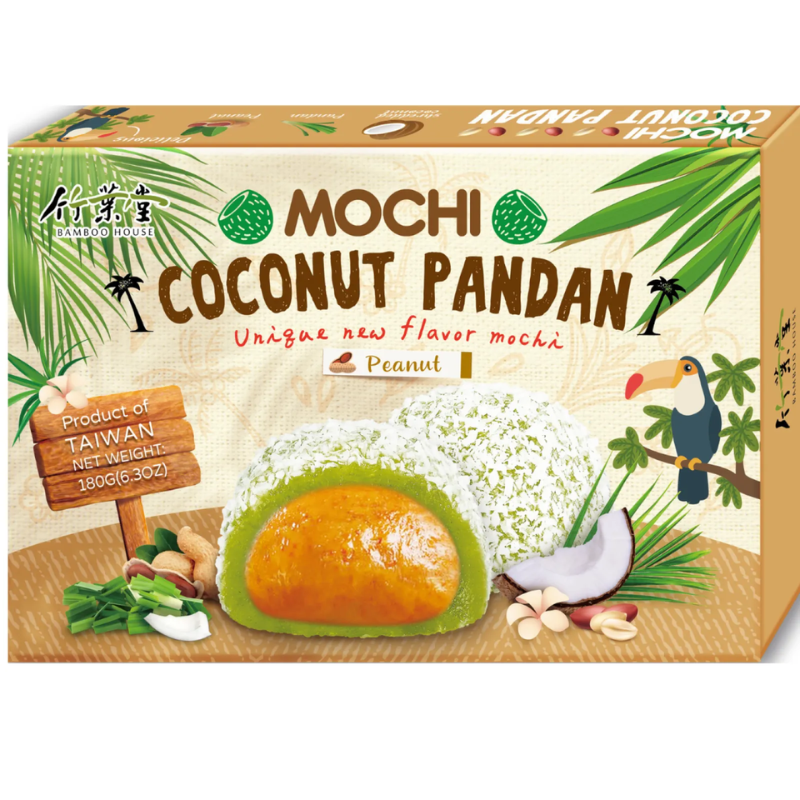 Mochi coco pandan cacahuèt - BAMBOO HOUSE - 180g